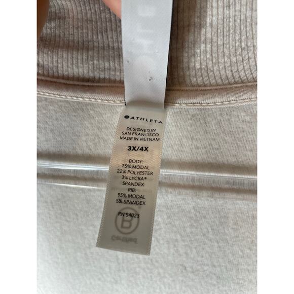 Athleta Ethereal Cocoon Wrap Cream Cardigan Plus Size 3X/4X - Picture 5 of 7